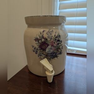 Vintage 2005 Better Homes and Garden Party Floral Drink Dispenser Watercrock